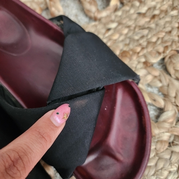 Celine Twist Knot Black Leather Slide Sandals Designer Beach Boho Classic 37 - Picture 7 of 13